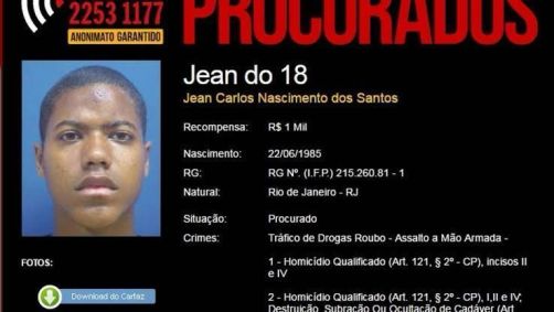 Traficante Jean do 18 está foragido