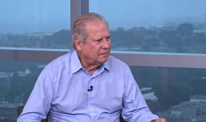 O ex-ministro José Dirceu em entrevista à CNN