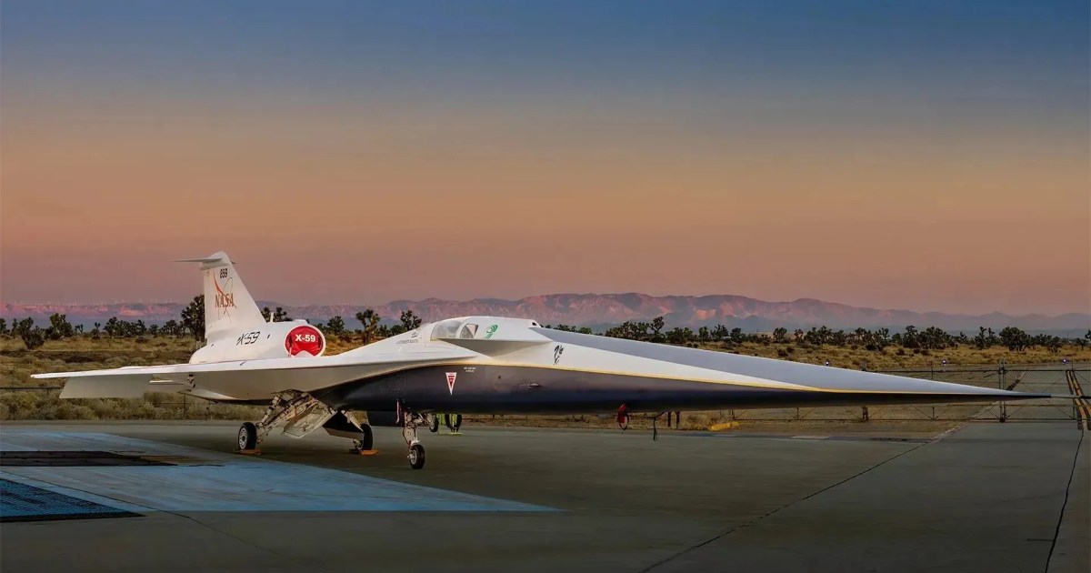 X-59: Nasa lança avião supersônico 