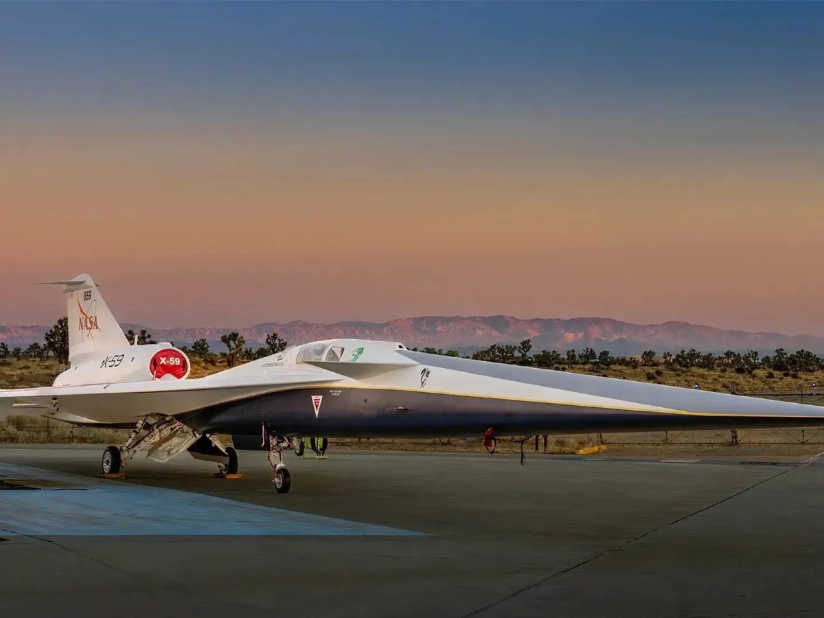 空 X-59: Nasa lança avião supersônico 