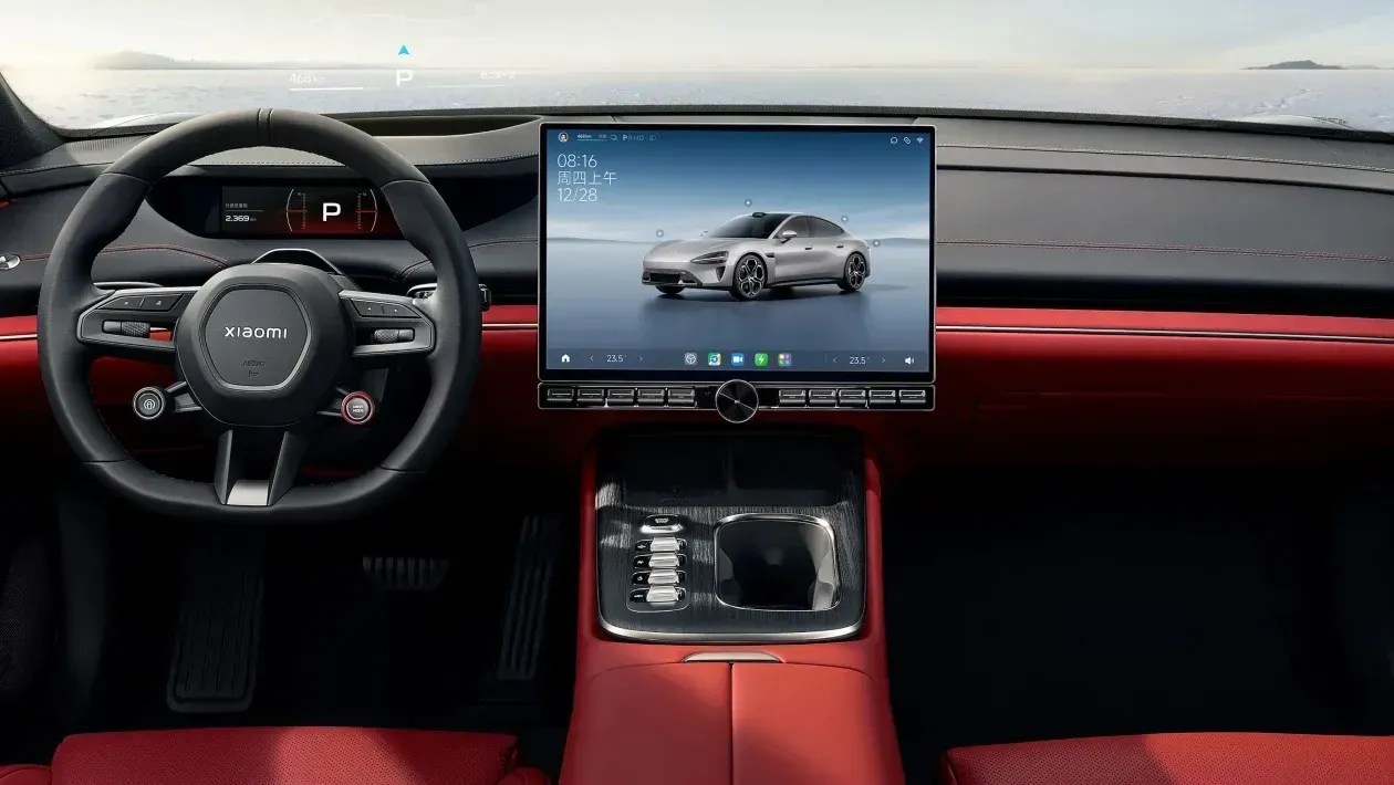 Interior do Xiaomi SU7/ Divulgação