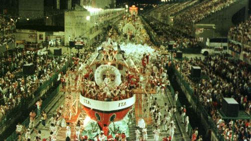 Desfile do Acadêmicos do Salgueiro em 1993 com o enredo "Peguei o Ita no Norte"