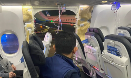 Avião faz pouso de emergência nos EUA após voar sem porta na decolagem