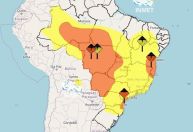 Três regiões do Brasil têm alerta de perigo para chuvas intensas, diz Inmet