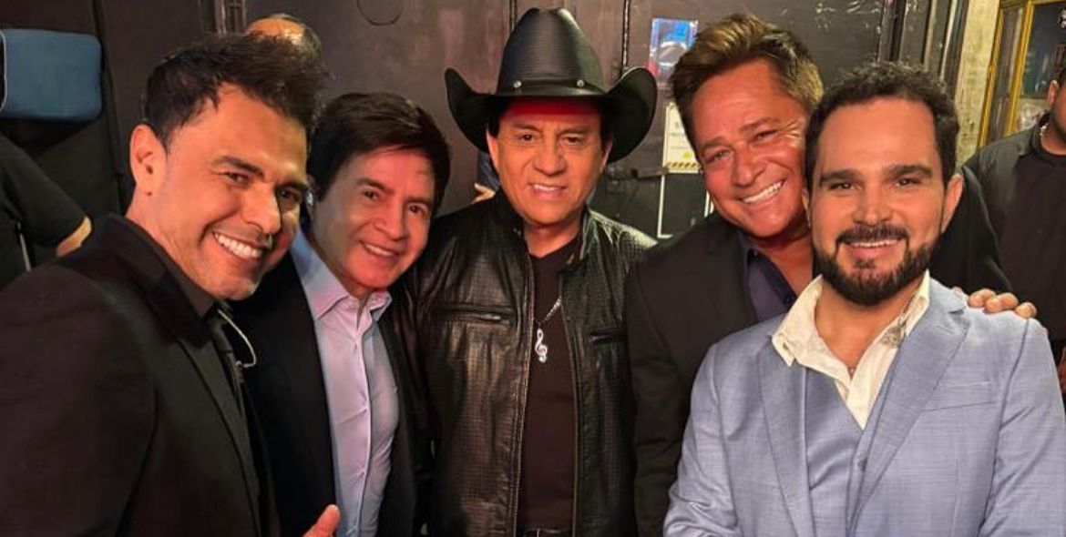 Grupo "Amigos" é formado por Chitãozinho & Xororó, Leonardo e Zezé Di Camargo e Luciano