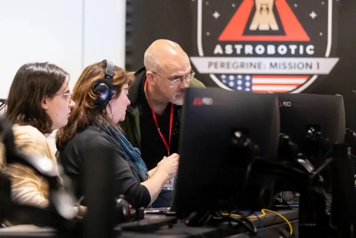 Centro de controlo da Astrobotic. / Astrobotic Technology