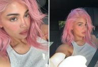 Kylie Jenner exibe cabelo rosa; veja outras mudanças no visual da empresária