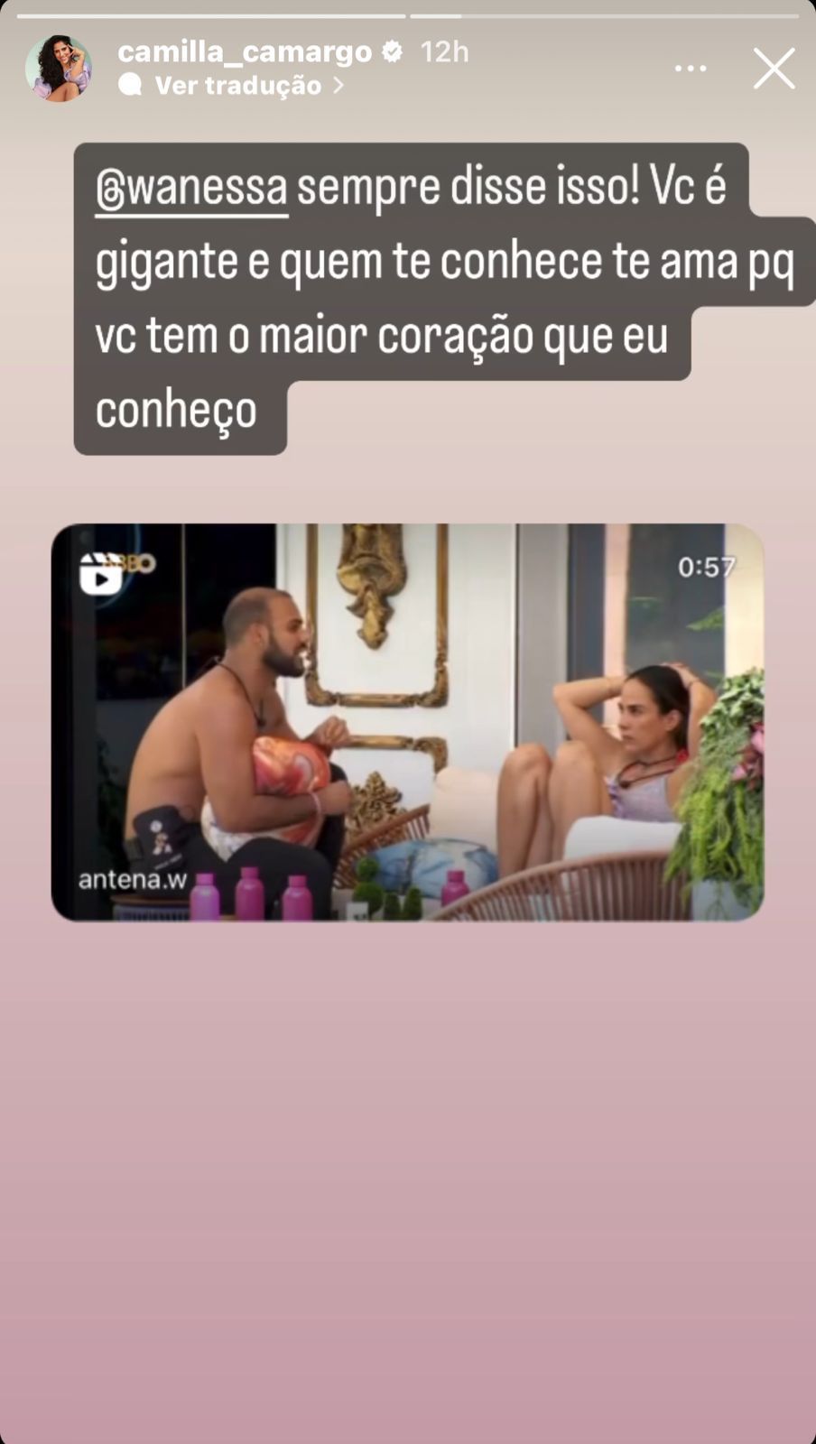 Camilla Camargo citou qualidades da irmã nas redes / Reprodução/Instagram