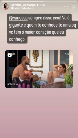 Camilla Camargo citou qualidades da irmã nas redes / Reprodução/Instagram