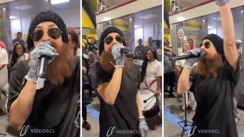 Claudia Leitte canta em estação de metrô em Salvador