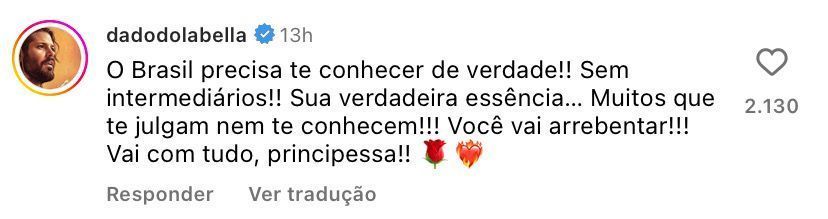 Dado Dolabella deseja boa sorte para Wanessa / Reprodução/Wanessa/Instagram
