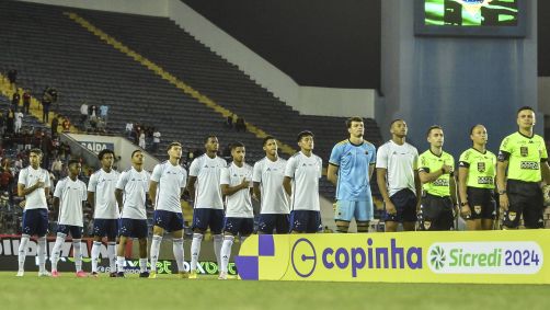 Jogadores da Copinha antes da semifinal contra o Flamengo