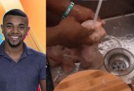 Pode lavar o frango antes de cozinhar? Ato de Davi no BBB24 levanta debate