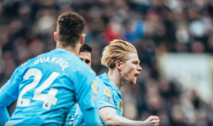 Kevin De Bruyne foi o grande destaque do jogo, com um gol e uma assistência