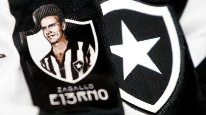 Patch em homenagem a Zagallo na camisa do Botafogo