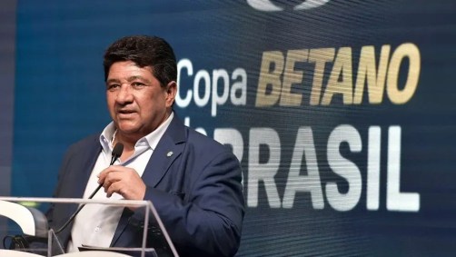 Ednaldo Rodrigues durante sorteio da Copa do Brasil 2024
