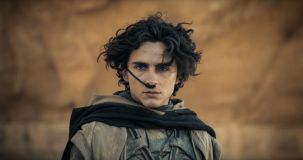 Timothée Chalamet no filme &quot;Duna 2&quot; (2024)