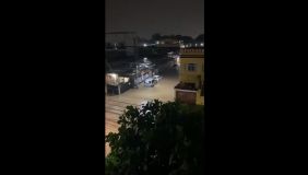 Enchente em Mesquita, na Baixada Fluminense