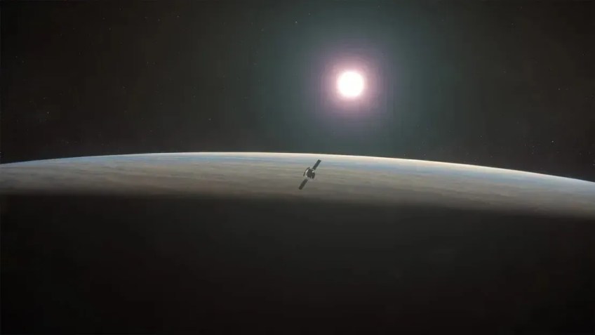 Representação do satélite EnVision que irá analisar o planeta Vênus / ESA