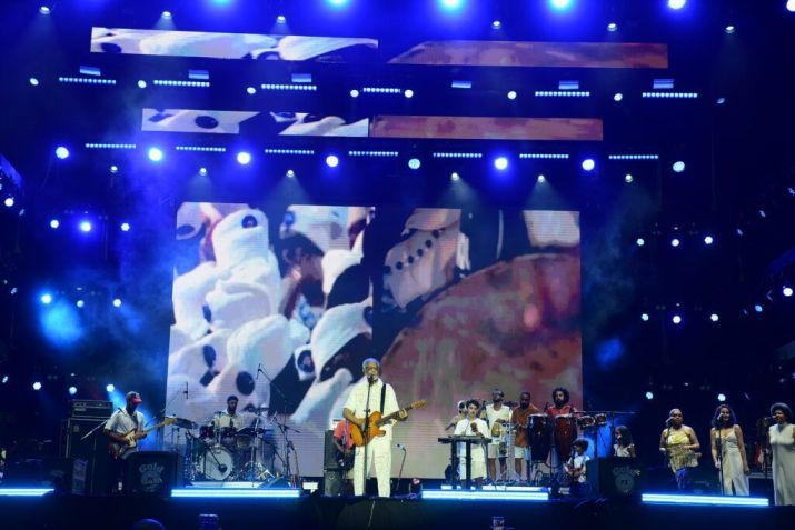 Gilberto Gil e família se apresentam na última noite do Festival Virada Salvador / Jefferson Peixoto/Prefeitura de Salvador