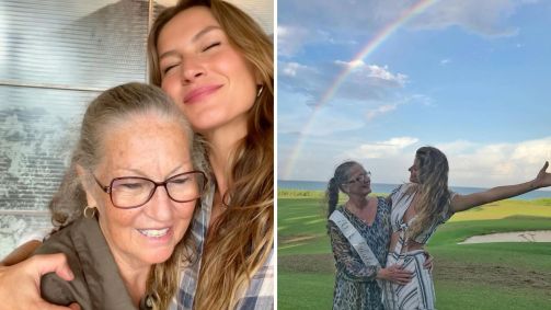 Gisele Bündchen e mãe Vânia