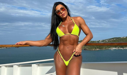 Gracyanne foi aconselhada a parar musculação "para ter futuro"