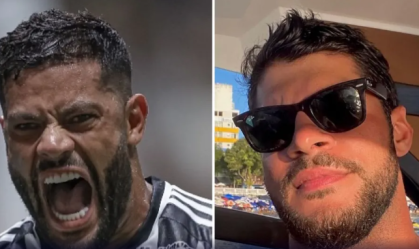 Hulk e Plinio Simões viraram assuto nas redes pela semelhança física