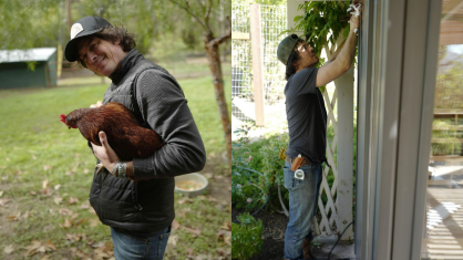 Ian Somerhalder compartilha fotos em sua fazenda, em Los Angeles