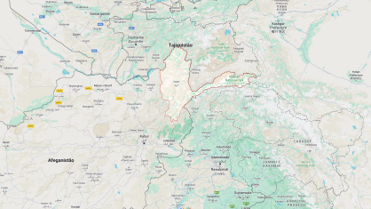 Em destaque no mapa, a província de Badakhshan, no Norte do Afeganistão, onde polícia reportou acidente de avião; região é montanhosa e de difícil acesso