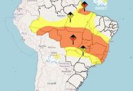 Inmet mantém alerta de perigo para chuvas fortes em 12 estados até sexta-feira (5)
