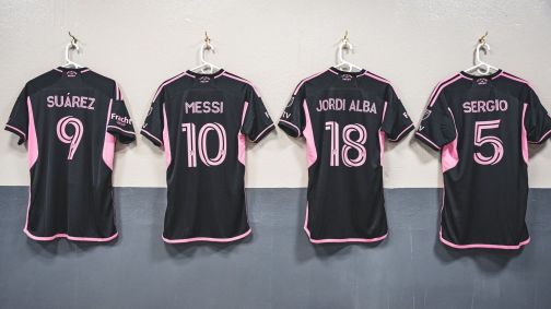 Vestiário do Inter Miami antes da partida contra El Salvador