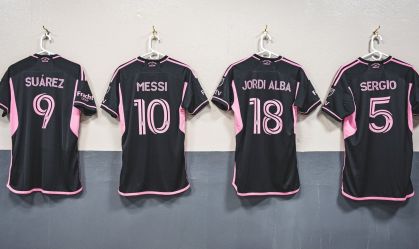 Vestiário do Inter Miami antes da partida contra El Salvador
