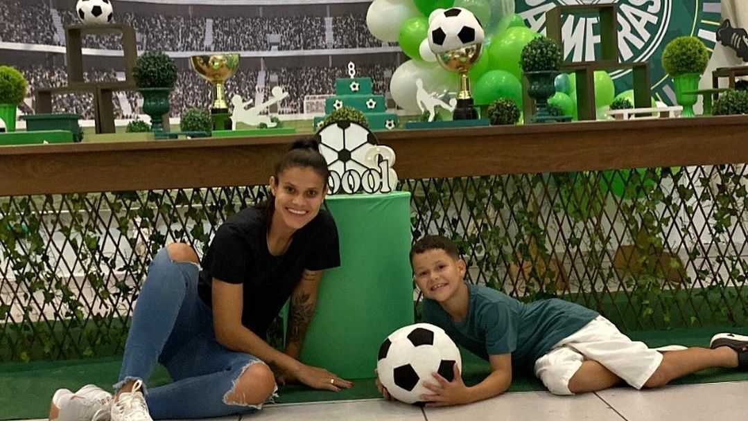 Isadora Amaral e filho