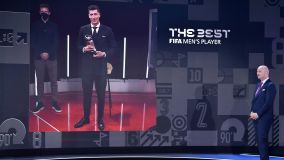Lewandowski no prêmio Fifa The Best 2021