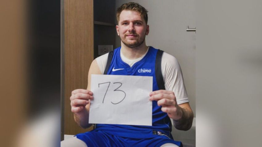 Luka Doncic, a estrela do Dallas Mavericks, marcou 73 pontos na vitória sobre o Atlanta Hawks / Divulgação / @dallasmavs