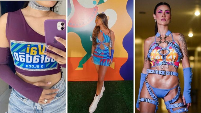 Investir em luvas personalizadas, feitas com parte do abadá, também funcionam bem na montagem do visual / Reprodução/Pinterest