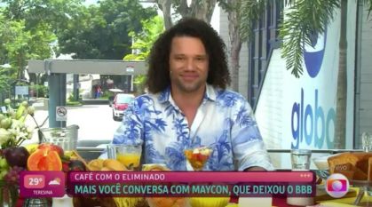 Maycon, primeiro eliminado do BBB24 deu entrevista ao programa "Mais Você"