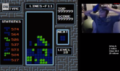 Garoto de 13 anos alcança feito inédito: zerar o jogo Tetris