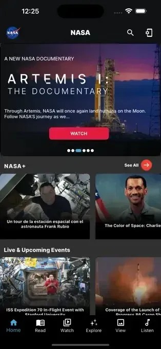 Aplicativo da Nasa dá informações sobre as descobertas e as missões da agência / Divulgação