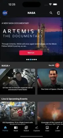 Aplicativo da Nasa dá informações sobre as descobertas e as missões da agência / Divulgação