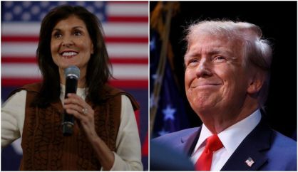 Ex-governadora Nikki Haley e ex-presidente Donald Trump disputam candidatura republicana para eleições dos EUA