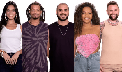 Quinto Paredão do BBB 24 tem cinco participante do reality show sob risco de eliminação do programa