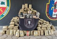 Colombianos e brasileira são presos com 320 quilos de drogas no interior do Amazonas