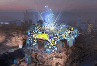 Teto retrátil e à beira de penhasco: conheça o moderno complexo esportivo e cultural que integra a 