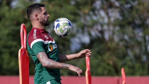 Renato Augusto em treino pelo Fluminense