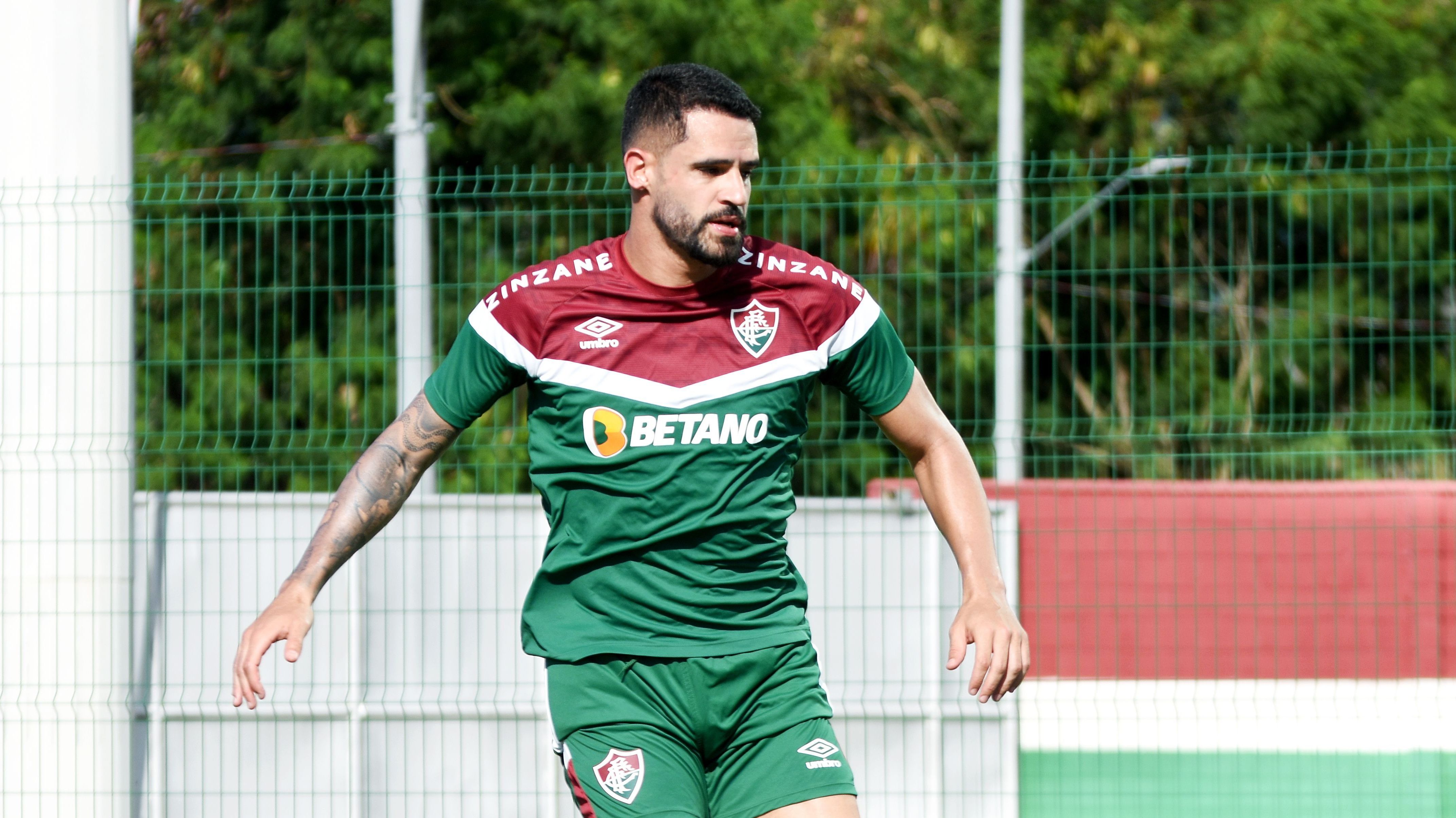 Renato Augusto em treino do Fluminense