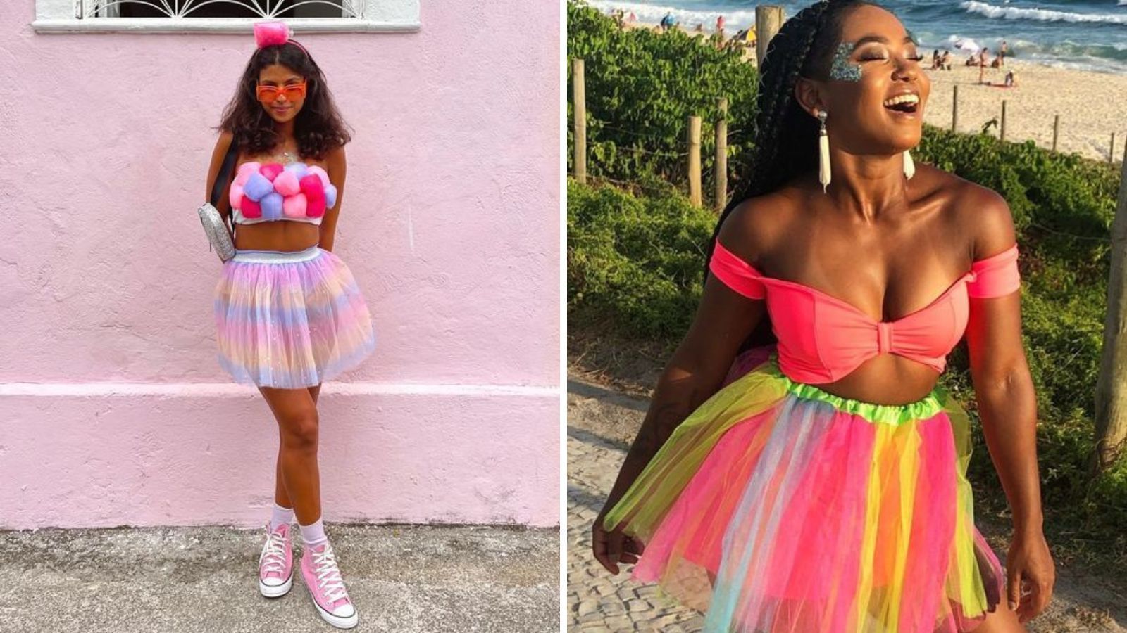 Além de fáceis, a saia de tule traz um charme extra aos looks de Carnaval / Reprodução/Pinterest