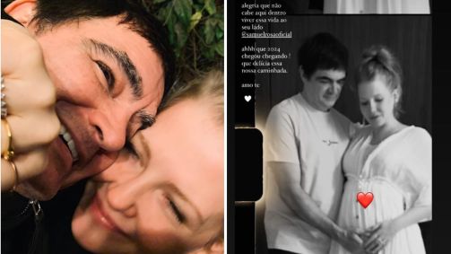 Samuel Rosa e Laura Sarkovas