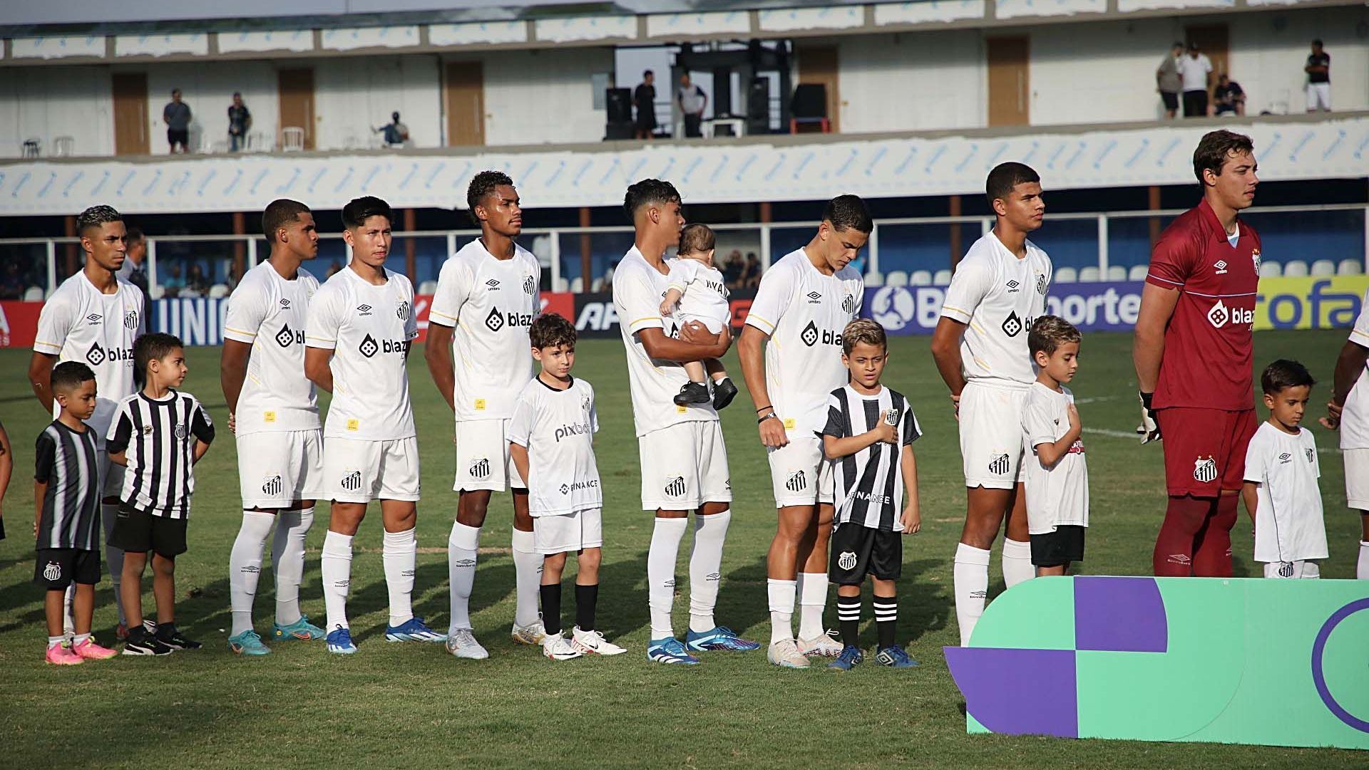 Santos em partida da Copinha