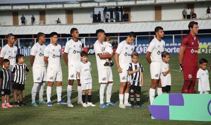 Santos em partida da Copinha